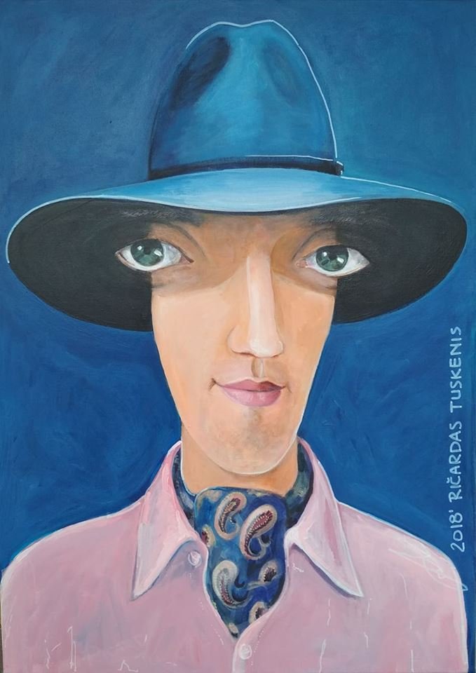 'Autoportretas' 50cm x 70cm Akrilas, drobė (2018)