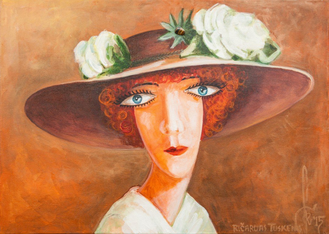 'Bičiulė' 50cm x 70cm Akrilas, lakas, drobė (2016)