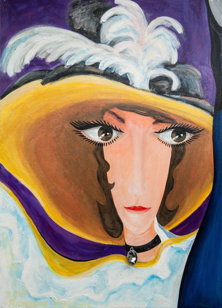 'Kabaretas' 50cm x 70cm Akrilas, lakas, drobė (2016)