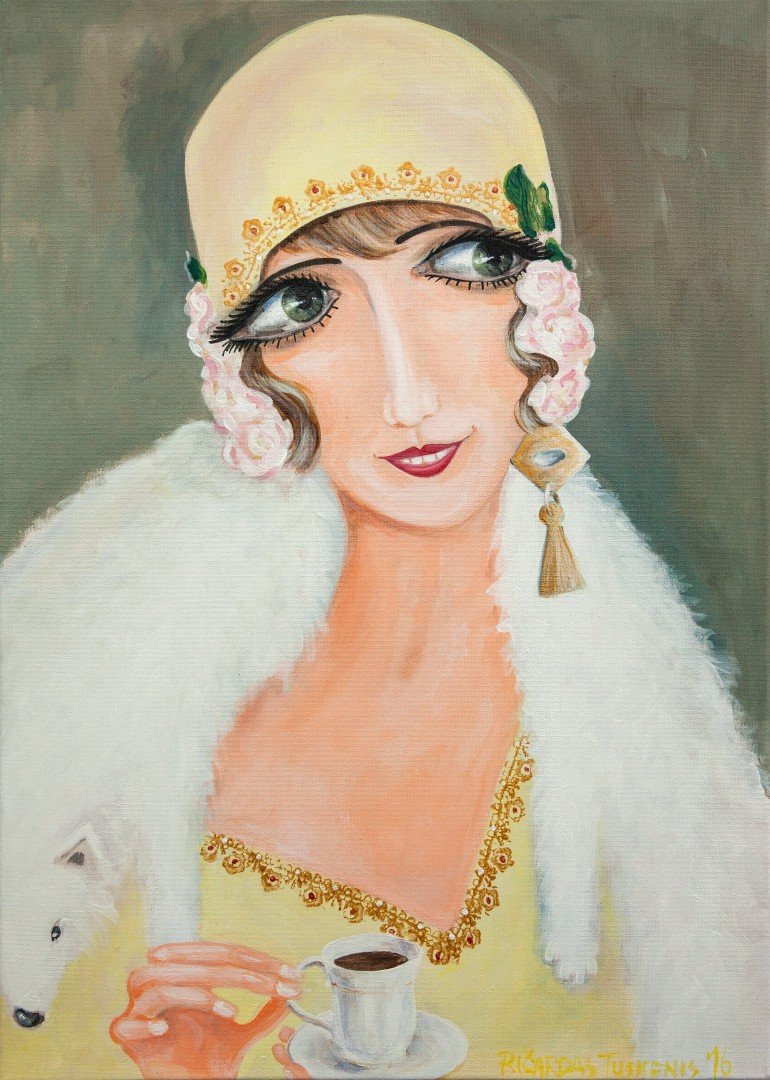 'Maribelė' 50cm x 70cm Akrilas, lakas, drobė (2016)